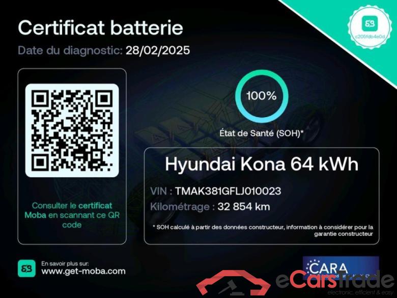 Hyundai ELECTRIQUE 64kWh 204 ch Creative Kona Creative Electrique 2WD 64kWh BVA #2