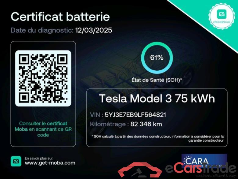 Tesla Long Range Dual Motor AWD TESLA Model 3 / 2018 / 4P / Berline Long Range Dual Motor AWD #2