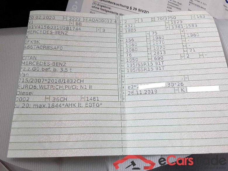 Mercedes-Benz Citan Kasten (BM 415)(09.2012->) DE - Ka4 109 CDI EU6d-T, Lang (A2)(EURO 6d-TEMP), 2019 - 2021 #5