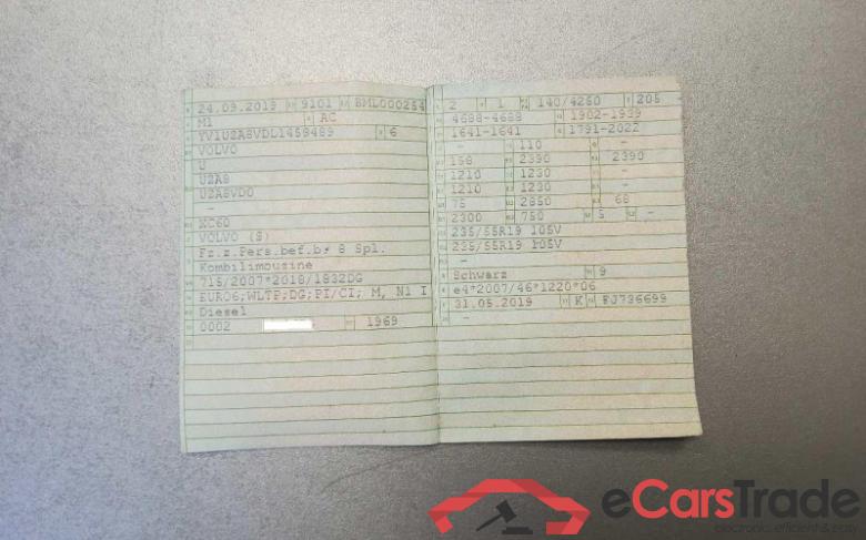 Volvo XC60 (03.2017->) DE - SUV5 D4 2WD EU6d-T, Momentum Pro (EURO 6d-TEMP), 2019 - 2020 #6