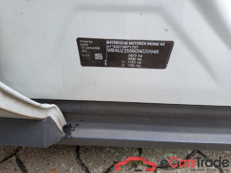 Baureihe X3 xDrive 20 d Advantage 2.0 140KW AT8 E6dT #5