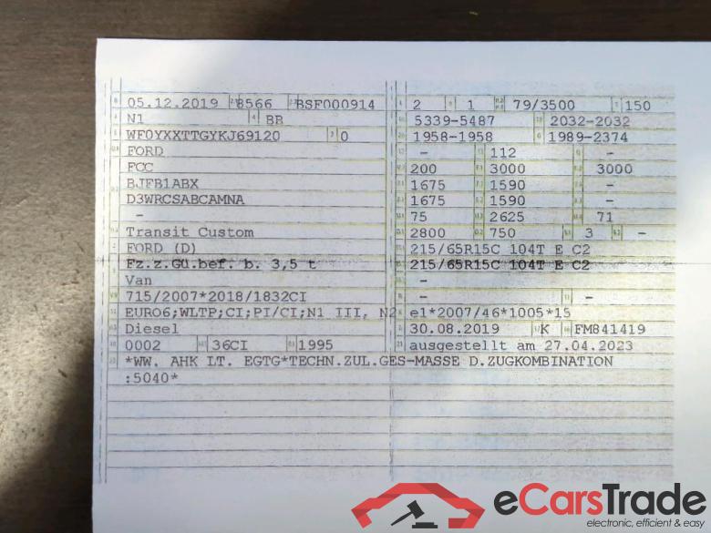 Transit Custom Kasten 300 L2 Trend 2.0 TDCi 77KW MT6 E6dT #6