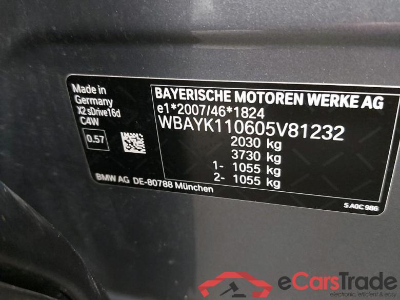 BMW - BMW X2 sDrive16dA 116PK DCT Business Edition Advantage Pack Business & Cruise Control #6