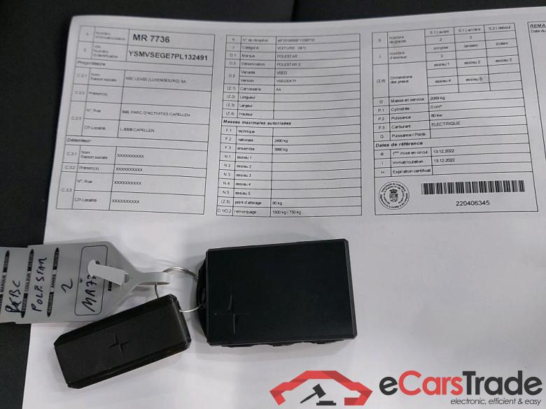 POLESTAR - POL POLESTAR 2 Long Range Single Motor 231PK Pack Plus & Pilote & Towing Hook  * ELECTRIC * #4