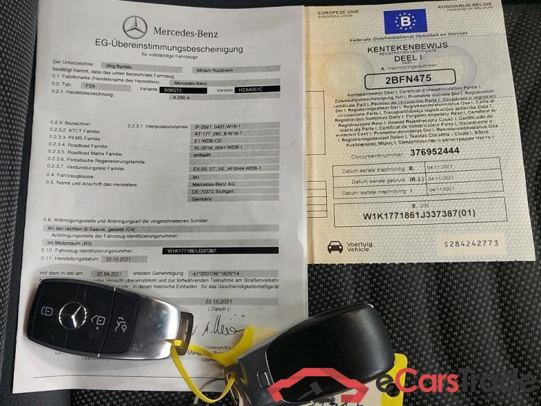 MERCEDES - MER A BERLINE 250e 218PK DCT Business Solution * HYBRID * #4