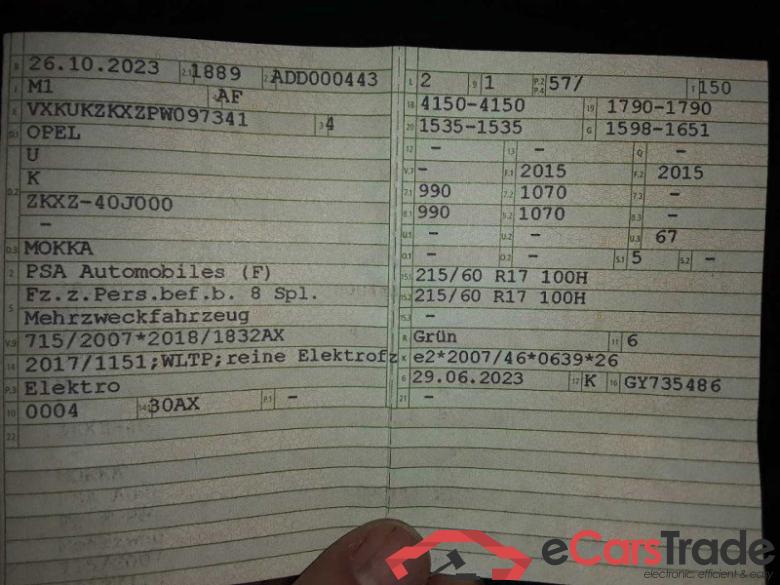 Opel Mokka (2020->) DE - SUV5 e, Elegance, 2020 - 2024 #3