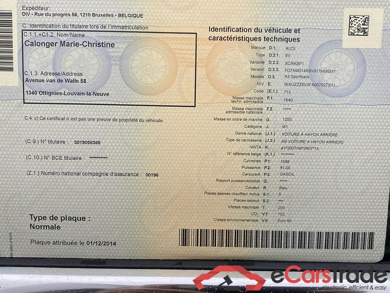 AUDI A3 Sportback Audi A3 Sportback Ambiente 1.6 TDI  81(110) kW(ch) S tronic #6