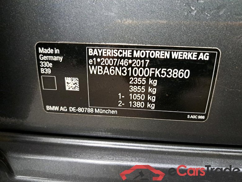 BMW - BMW 3 TOURING 330e 292PK Pack Business With Vernasca Leather & Driving Assistant & Parking Assistant Pack & Electric Trailer Hook  * HYBRID * #6