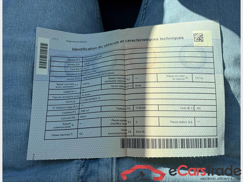 VOLKSWAGEN Golf VII Golf  Highline 1.6 TDI BlueMotion Technology 77 kW (105 ch) 5 vitesses manuel #5