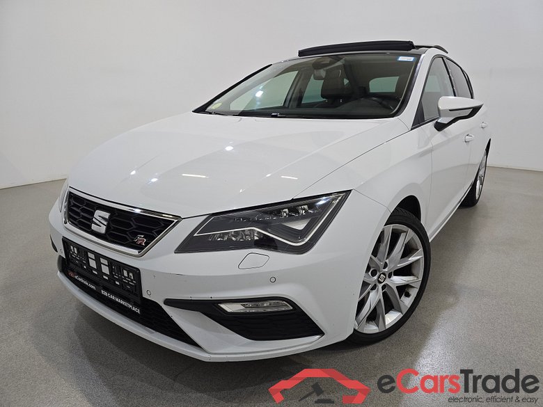 Seat Leon 2.0 TDI 150Hp FR-Line Aut. Pano LED Navi 1/2 Sport-Leather-Alcantara KeylessGo Camera Klima PDC ...