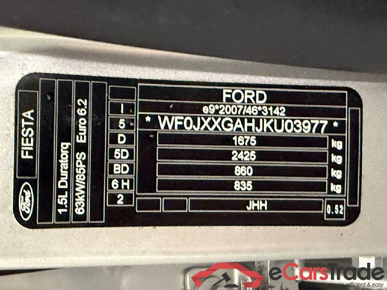 Fiesta Cool & Connect 1.5 TDCi 63KW MT6 E6dT #5