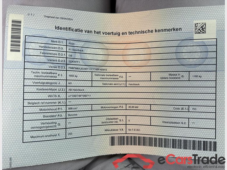 AUDI A1 Sportback Audi A1 Sportback 30 TFSI 85(116) kW(PS) manual transmission #5