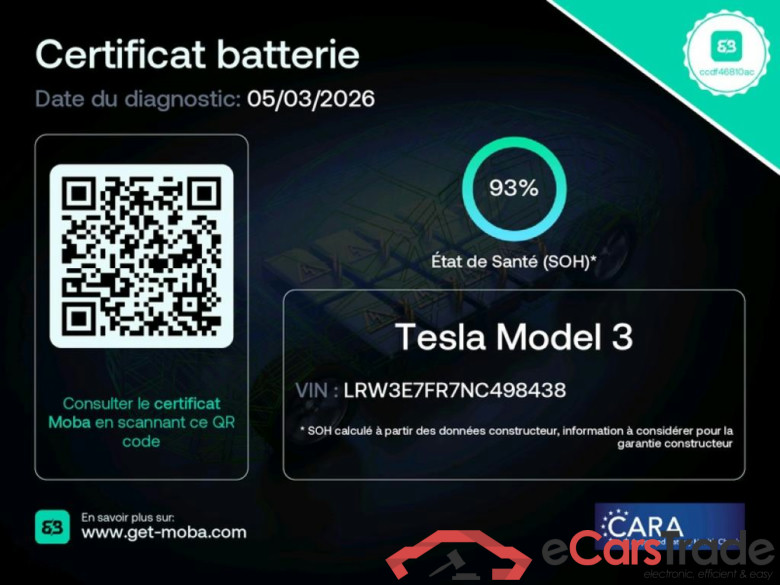 TESLA Model 3 / 2018 / 4P / Berline Propulsion #2