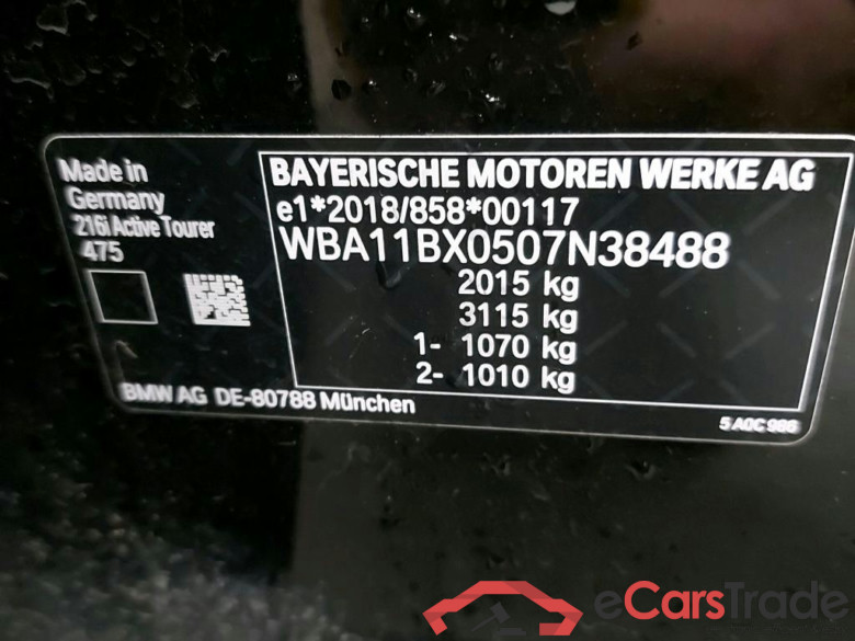 BMW - BMW 2 ACTIVE TOURER 216iA 122PK With Climatic & Navigation & Park Sensors Front & Rear  * PETROL * #6