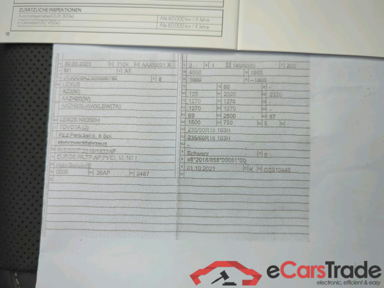 LEXUS NX 350h Business Line 5d 140kW #6