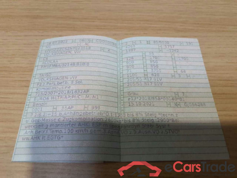 Volkswagen Taigo (CS1)(08.2021->) DE - SUV5 1.0 TSI EU6d, Style, 2021 - 2024 #5