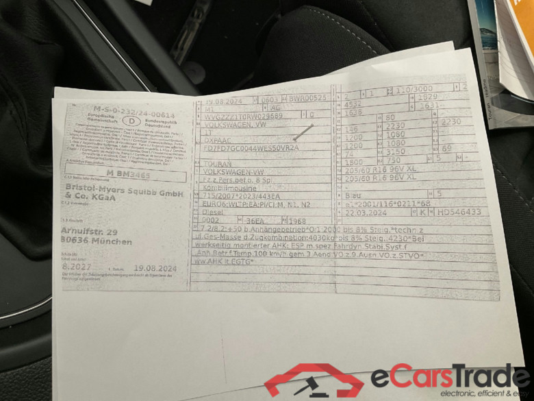 Touran Comfortline BMT/Start-Stopp 2.0 TDI 110KW AT7 6E