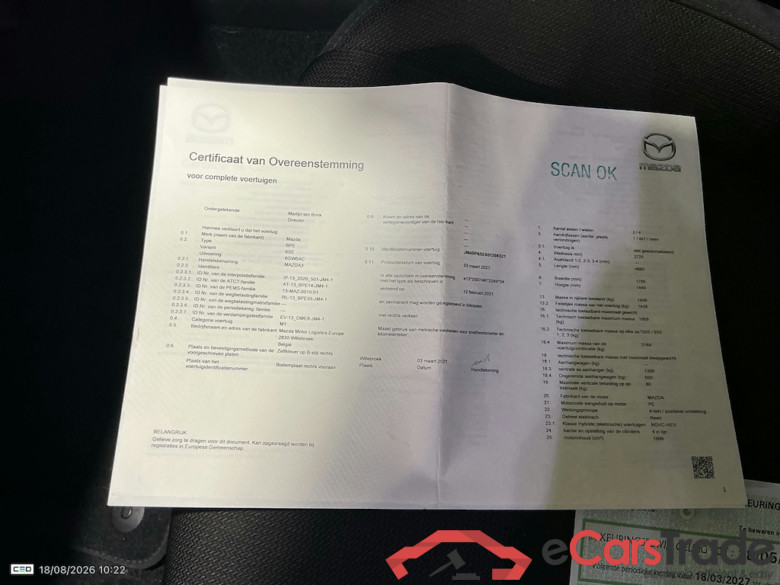 MAZDA MAZDA3 SEDAN 2.0 E-SKYACTIV-G 122HP SKYDRIVE #4