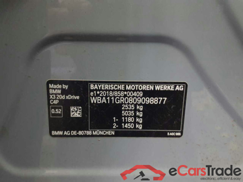 BMW X3 (G45)(08.2024->) DE - SUV5 xDrive 20d Mild Hybrid EU6e, M Sport, 2024 - 2026 #6