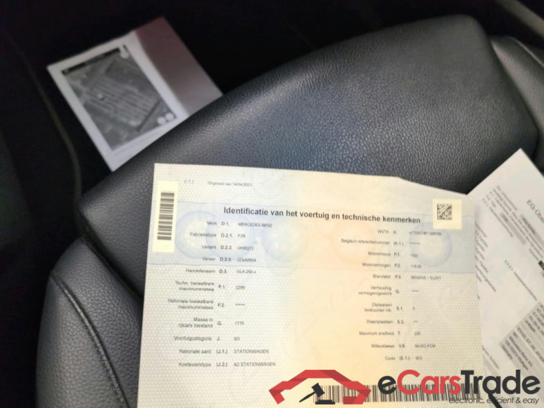 MERCEDES - MER GLA 250e 218PK DCT Business Solution Pack Plus & Towing Hook With ESP  * HYBRID * #3