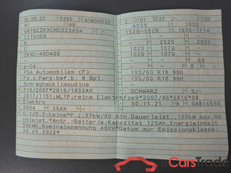 Citroën C4 Lim. (09.2020->) DE - LimS5 Elektromotor, e-Shine, 2020 - 2023 #3