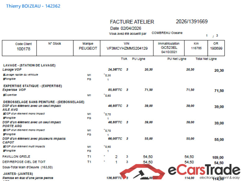 3008 Active Business 1.5 HDi 130CV BVM6 E6d / PRÊT A VENDRE #3
