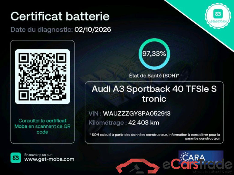 AUDI A3 Sportback / 2020 / 5P / Berline 40 TFSI e 204 S Tronic Business Line #2