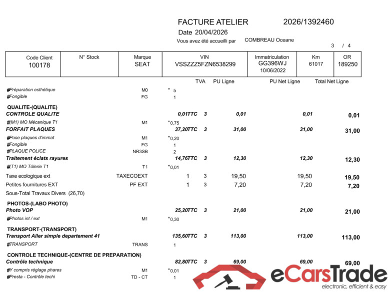 Ateca Style Business 2.0 TDI 150CV BVA7 E6d / PRÊT A VENDRE #4